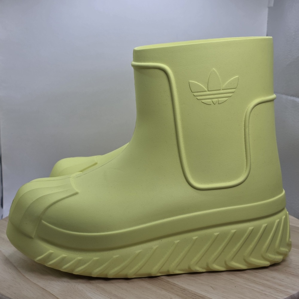 Women's 7.5 - Adidas ADIFOM SST BOOT IG2682 ORIGINALS Rubber Boots‎ Pulse Yellow